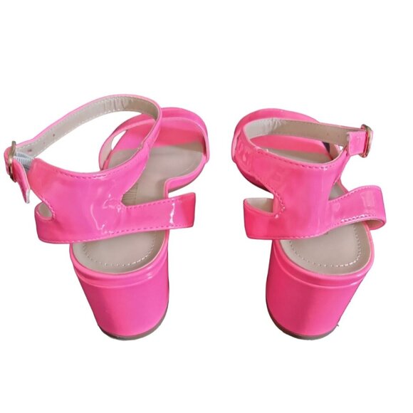 Dream Pairs Womens Open Toe Ankle Strap Chunky Heel Sandals Pink Size 9 - Picture 10 of 11